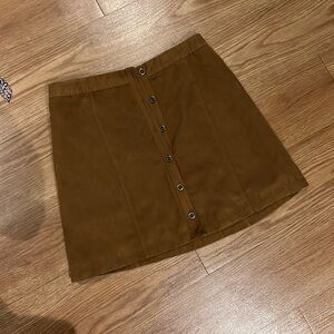 Hollister faux suede skirt